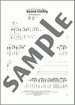 Space Oddity(David Bowie) 楽譜 ギター（ソロ） ダウンロード