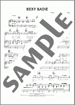 Sexy Sadie(The Beatles) 楽譜 ピアノ & ボーカル & ギター ダウンロード