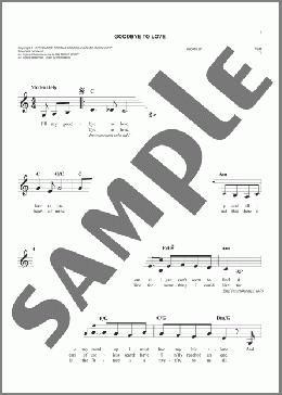 Goodbye To Love(The Carpenters) 楽譜 その他 ダウンロード