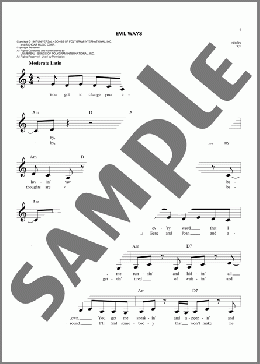 Evil Ways(Santana) 楽譜 その他 ダウンロード