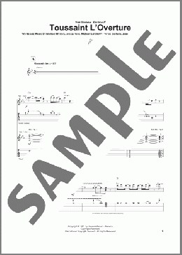 Toussaint L'Overture(Santana) 楽譜 ギター（ソロ） ダウンロード