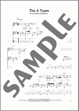 The A Team(Ed Sheeran) 楽譜 ギター（その他） ダウンロード