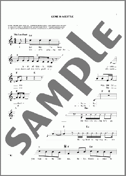 Genie In A Bottle(Christina Aguilera) 楽譜 その他 ダウンロード