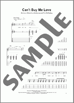 Can't Buy Me Love(The Beatles) 楽譜 ギタースコア ダウンロード