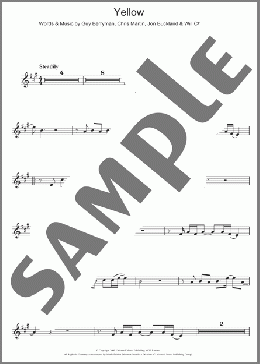 Yellow(Coldplay) 楽譜 その他 ダウンロード