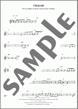 Heaven(Bryan Adams) 楽譜 その他 ダウンロード