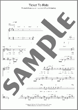 Ticket To Ride(The Beatles) 楽譜 その他 ダウンロード
