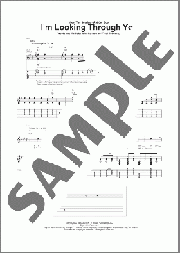 I'm Looking Through You(The Beatles) 楽譜 ギター（ソロ） ダウンロード