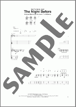 The Night Before(The Beatles) 楽譜 ギター（ソロ） ダウンロード