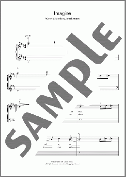 Imagine(John Lennon/Glee (TV Series)/Glee Cast) 楽譜 ピアノ（ソロ） ダウンロード