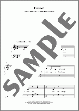 Believe(Elton John) 楽譜 ピアノ（ソロ） ダウンロード
