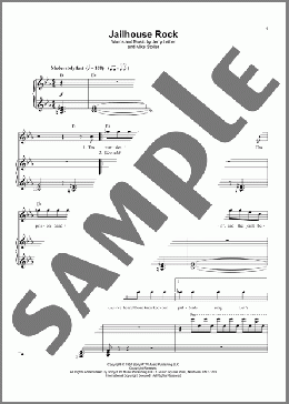 Jailhouse Rock(Elvis Presley/Leiber & Stoller) 楽譜 ピアノ & ボーカル ダウンロード