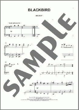 Blackbird(The Beatles) 楽譜 ピアノ（連弾） ダウンロード