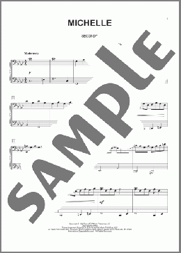 Michelle(The Beatles) 楽譜 ピアノ（連弾） ダウンロード