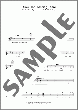 I Saw Her Standing There(The Beatles) 楽譜 その他 ダウンロード