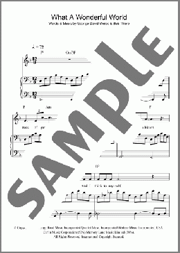 What A Wonderful World(Louis Armstrong) 楽譜 その他 ダウンロード