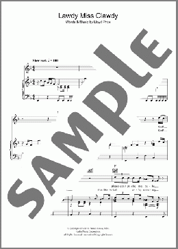 Lawdy Miss Clawdy(Elvis Presley) 楽譜 その他 ダウンロード
