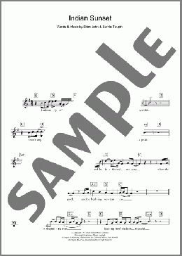 Indian Sunset (Middle section)(Elton John) 楽譜 その他 ダウンロード