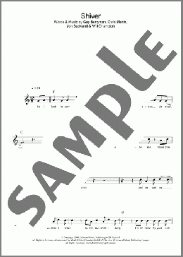 Shiver(Coldplay) 楽譜 その他 ダウンロード