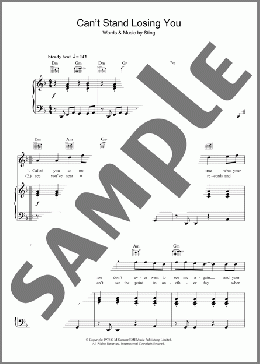 Can't Stand Losing You(Sting/The Police) 楽譜 その他 ダウンロード