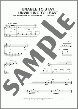 Unable To Stay, Unwilling To Leave(James Horner) 楽譜 ピアノ（ソロ） ダウンロード