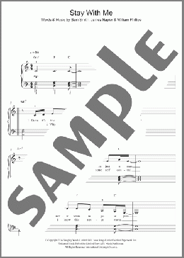 Stay With Me(Sam Smith) 楽譜 ピアノ（ソロ） ダウンロード