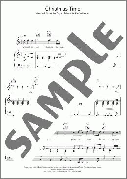 Christmas Time(Bryan Adams) 楽譜 その他 ダウンロード