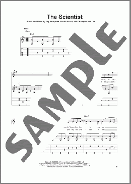 The Scientist(Coldplay) 楽譜 ギター（その他） ダウンロード