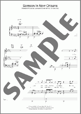 Samson In New Orleans(Leonard Cohen) 楽譜 その他 ダウンロード