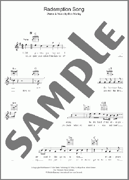 Redemption Song(Bob Marley) 楽譜 その他 ダウンロード