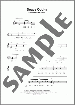 Space Oddity(David Bowie) 楽譜 メロディ ダウンロード