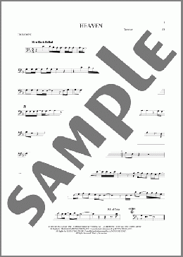 Heaven(Bryan Adams) 楽譜 トロンボーン（ソロ） ダウンロード