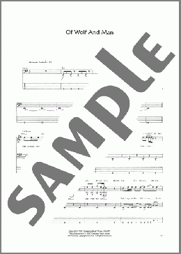Of Wolf And Man(Metallica) 楽譜 ベース ダウンロード