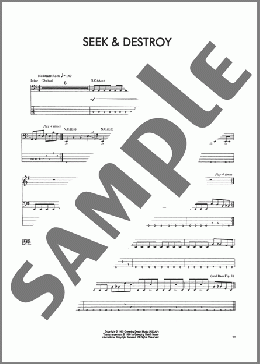 Seek & Destroy(Metallica) 楽譜 ベース ダウンロード