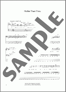 Holier Than Thou(Metallica) 楽譜 ベース ダウンロード