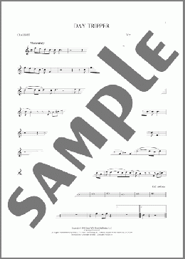 Day Tripper(The Beatles) 楽譜 クラリネット ダウンロード