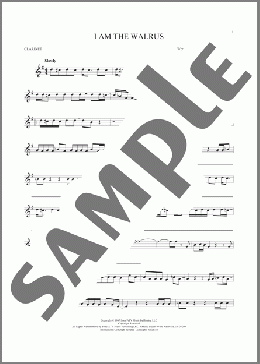 I Am The Walrus(The Beatles) 楽譜 クラリネット ダウンロード