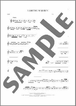 I Am The Walrus(The Beatles) 楽譜 オーボエ ダウンロード