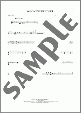 We Can Work It Out(The Beatles) 楽譜 テナーサックス（ソロ） ダウンロード