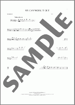 We Can Work It Out(The Beatles) 楽譜 トロンボーン（ソロ） ダウンロード