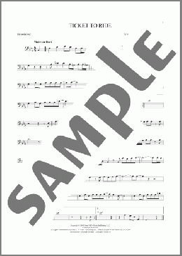 Ticket To Ride(The Beatles) 楽譜 トロンボーン（ソロ） ダウンロード