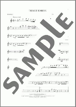 Ticket To Ride(The Beatles) 楽譜 テナーサックス（ソロ） ダウンロード
