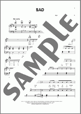 Sad(Maroon 5) 楽譜 ピアノ & ボーカル & ギター ダウンロード
