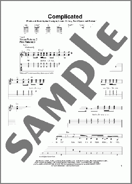 Complicated(Avril Lavigne) 楽譜 メロディ ダウンロード