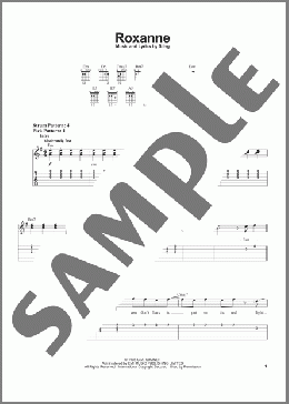 Roxanne(Sting/The Police) 楽譜 メロディ ダウンロード