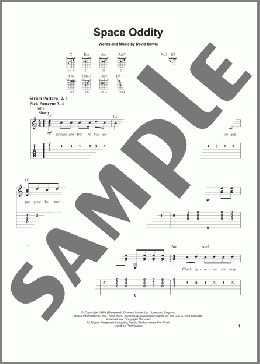 Space Oddity(David Bowie) 楽譜 メロディ ダウンロード
