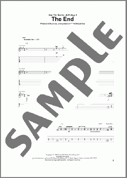 The End(The Beatles) 楽譜 ギター（ソロ） ダウンロード