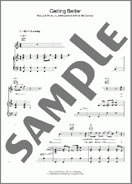 Getting Better(The Beatles) 楽譜 その他 ダウンロード