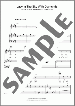 Lucy In The Sky With Diamonds(The Beatles) 楽譜 その他 ダウンロード