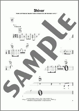Shiver(Coldplay) 楽譜 ウクレレ（弾き語り） ダウンロード